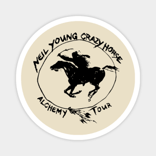 vintage neil young 91 Magnet